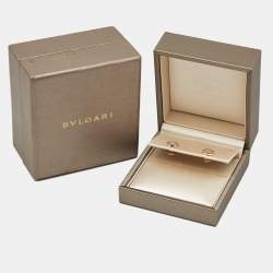 Bvlgari Bvlgari Bvlgari Mother of Pearl 18k Rose Gold Stud Earrings