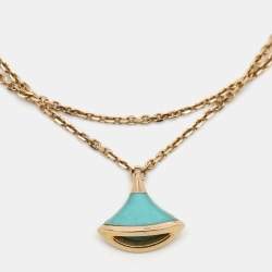 Bvlgari Divas' Dream Turquoise 18k Rose Gold Charm Bracelet SM