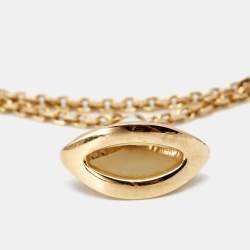 Pre Owned Bvlgari Divas' Dream Mother of Pearl 18k Rose Gold Charm Bracelet SM