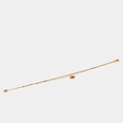 Pre Owned Bvlgari Divas' Dream Mother of Pearl 18k Rose Gold Charm Bracelet SM