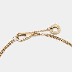 Pre Owned Bvlgari Divas' Dream Mother of Pearl 18k Rose Gold Charm Bracelet SM