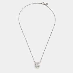 Bvlgari B.Zero1 18k White Gold Pendant Necklace