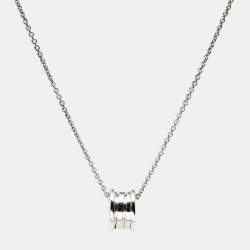 Bvlgari B.Zero1 18k White Gold Pendant Necklace