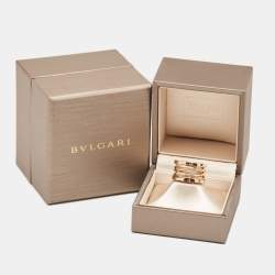 Bvlgari x Zaha Hadid B.Zero1 18k Rose Gold Ring Size 49