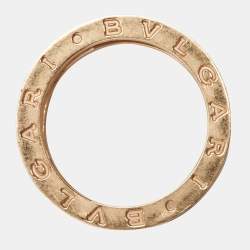 Bvlgari x Zaha Hadid B.Zero1 Diamond 18k Rose Gold Ring Size 54