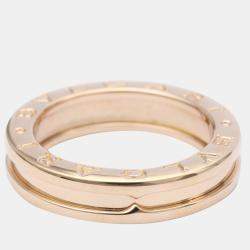 مملوكة مسبقًا Bvlgari B.Zero1 18K Rose Gold Ring EU 52
