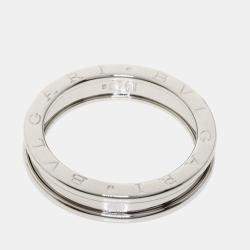 Bvlgari B.Zero1 18K White Gold Ring EU 59