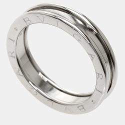 Bvlgari B.Zero1 18K White Gold Ring EU 59