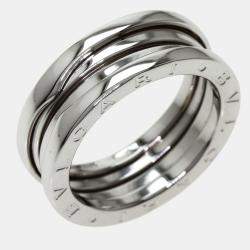 Bvlgari B.Zero1 18K White Gold Ring EU 55