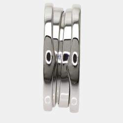 Bvlgari B.Zero1 18K White Gold Ring EU 55
