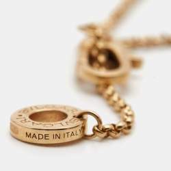 مملوكة مسبقًا Bvlgari Bvlgari Mother of Pearl 18k Rose Gold Diamond Necklace