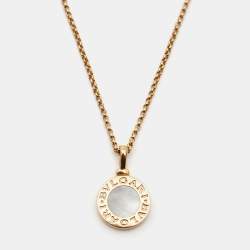 مملوكة مسبقًا Bvlgari Bvlgari Mother of Pearl 18k Rose Gold Diamond Necklace