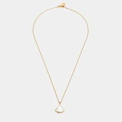 مملوكة مسبقًا Bvlgari Divas' Dream Mother of Pearl Diamond 18k Yellow Gold Necklace