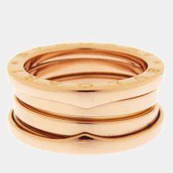 Bvlgari 18K Rose Gold B.Zero1 Band Ring EU 51