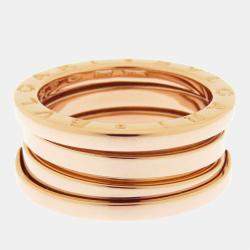 Bvlgari 18K Rose Gold B.Zero1 Band Ring EU 51