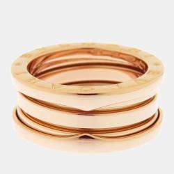 Bvlgari 18K Rose Gold B.Zero1 Band Ring EU 51