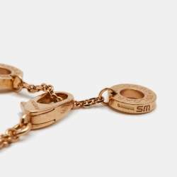 Pre Owned Bvlgari Divas' Dream Mother of Pearl 18k Rose Gold Bracelet SM