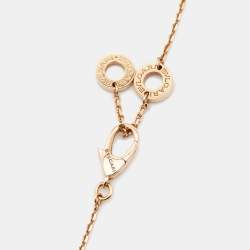 Bvlgari Divas' Dream Carnelian Diamond 18k Rose Gold Pendant Necklace