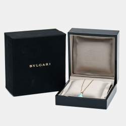 Pre Owned Bvlgari Divas’ Dream Turquoise Diamond 18K Rose Gold Pendant Necklace
