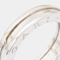 Pre Owned Bvlgari B.Zero1 1-Band 18k White Gold Ring Size 54