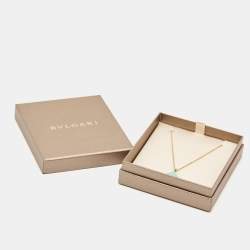 Bvlgari Divas' Dream Turquoise Diamond 18k Rose Gold Necklace