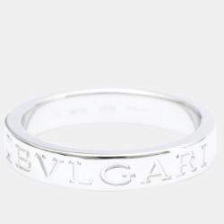 Pre Owned Bvlgari 18K White Gold Ring EU 57