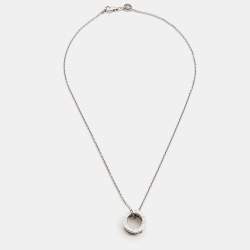Bvlgari B.Zero1 18k White Gold Pendant Necklace