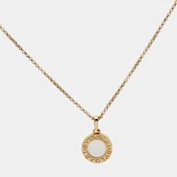 Bvlgari Bvlgari Mother of Pearl 18k Rose Gold Pendant Necklace