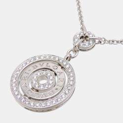 مملوكة مسبقًا Bvlgari Cerchi Astrale 18K White Gold Diamond Necklace 