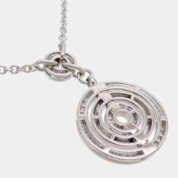 مملوكة مسبقًا Bvlgari Cerchi Astrale 18K White Gold Diamond Necklace 
