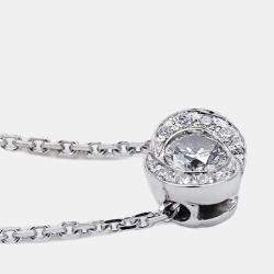 Pre Owned Bvlgari  Incontro d'Amore 18K White Gold Diamond Necklace