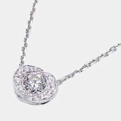 Pre Owned Bvlgari  Incontro d'Amore 18K White Gold Diamond Necklace