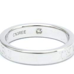 Pre Owned Bvlgari 18K White Gold Diamond Ring EU 56