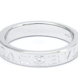Pre Owned Bvlgari 18K White Gold Diamond Ring EU 56