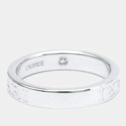 Pre Owned Bvlgari 18K White Gold Diamond Ring EU 56