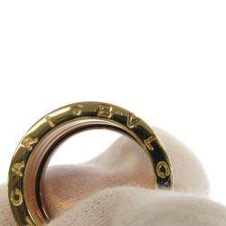 Pre Owned Bvlgari B.Zero1 18K Yellow Rose and White Gold Ring EU 54