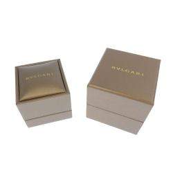 Pre Owned Bvlgari B.Zero1 18K Yellow Rose and White Gold Ring EU 54