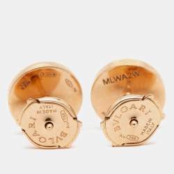Bvlgari Bvlgari Bvlgari Mother of Pearl 18k Rose Gold Earrings