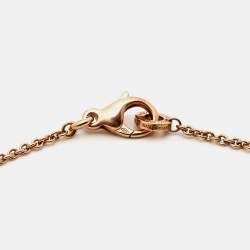Bvlgari B Zero1 Diamond 18k Rose Gold Pendant Necklace
