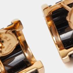 Bvlgari B.Zero1 Ceramic 18k Rose Gold Earrings