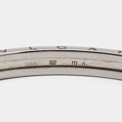 Pre Owned Bvlgari B.Zero1 18k Rose Gold Stainless Steel Bracelet M