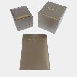 Pre Owned Bvlgari B.Zero1 Legend 18K White Gold Diamond Ring EU 56