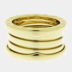 Pre Owned Bvlgari B.Zero1 3-Band 18K Yellow Gold Ring EU 49
