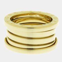 Pre Owned Bvlgari B.Zero1 3-Band 18K Yellow Gold Ring EU 49
