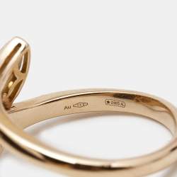 مملوكة مسبقًا Bvlgari Divas' Dream Mother of Pearl Diamond 18k Rose Gold Ring Size 51