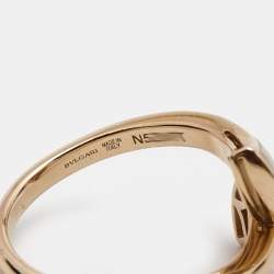 مملوكة مسبقًا Bvlgari Divas' Dream Mother of Pearl Diamond 18k Rose Gold Ring Size 51