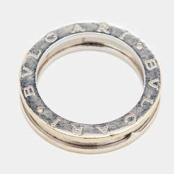 Pre Owned Bvlgari B.Zero1 1-Band 18k White Gold Band Ring Size 54