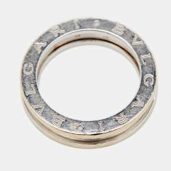 Pre Owned Bvlgari B.Zero1 1-Band 18k White Gold Band Ring Size 54