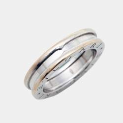 Pre Owned Bvlgari B.Zero1 1-Band 18k White Gold Band Ring Size 54