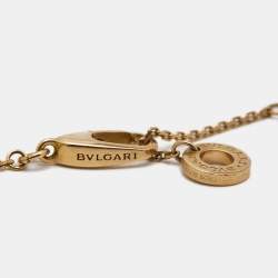 Pre Owned Bvlgari Divas' Dream Mother of Pearl Diamond 18k Rose Gold Necklace